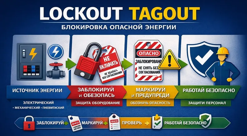 Блокировка опасной энергии — LOCKOUT TAGOUT